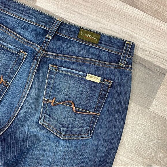 David Kahn Lauren Mid Rise Bootcut Jeans Blue Fade 4 - Picture 6 of 13